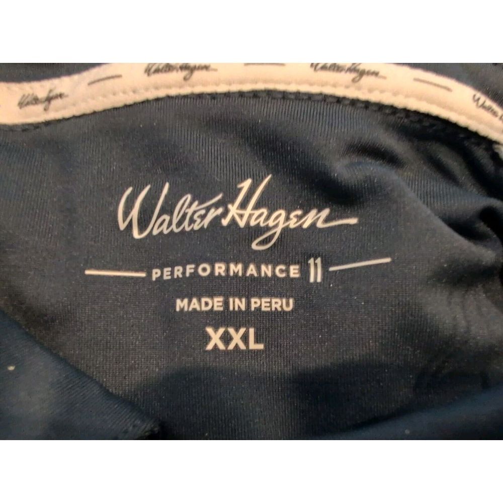 Walter Hagen Navy Floral Polo Shirt - Picture 5 of 5
